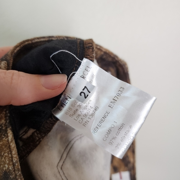 Etienne Marcel Cheetah Print Skinny Jeans 27 - Picture 5 of 7